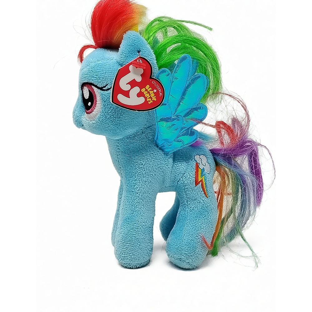 Ty Beanie Babies My Little Pony Rainbow Dash Plush Toy Stuffed Animal 7in Figure